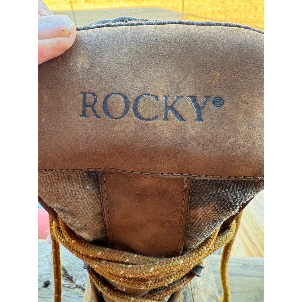 Rocky BobCat Series 600 gram Thinsulate Insulated Camo GoreTex Boots Mens 13 W‎